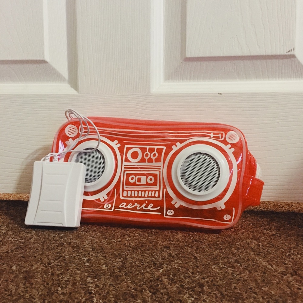 Portable speaker with audio jack